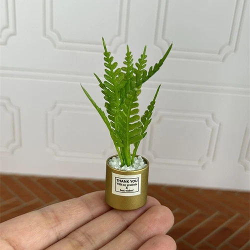 1/6 Scale Dollhouse Miniatures Potted Plant Greenhouse Ornaments Home Decoration - Picture 3 of 3