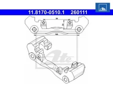 Holder, brake caliper ATE 11.8170-0510.1 for Mercedes-Benz VW