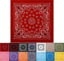 Jumbo Trainmen Paisley Bandana Cotton Sport Biker Extra Large Head Face Wrap 27"