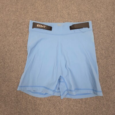 ECHT Leggings Womens SMALL Blue Activewear Compression Sports Shorts Gym Size S