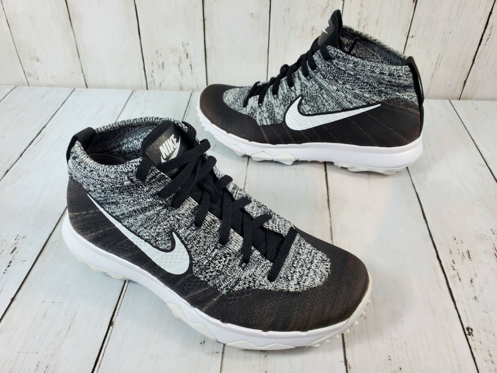 Nike Flyknit Chukka Golf Women&#039;s Size 8 Black 819006 | eBay