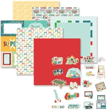 Creative Memories "Growing Up Indoor Play" 12x12 Paper & Embellishments - NEW!