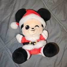 Disney Parks Wishables Christmas Santa Mickey Mouse Plush Rare Holiday 2019