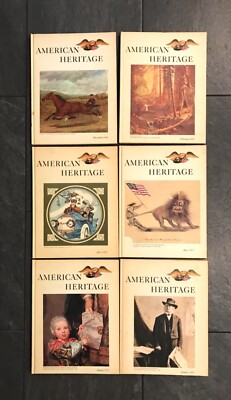 Vintage American Heritage Magazine Lot of 6 Hardcover Books Dec