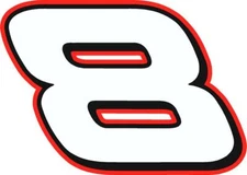 NEW FOR 2019 - #8 Dale Earnhardt Jr racing sticker decal SM thru XL - var colors