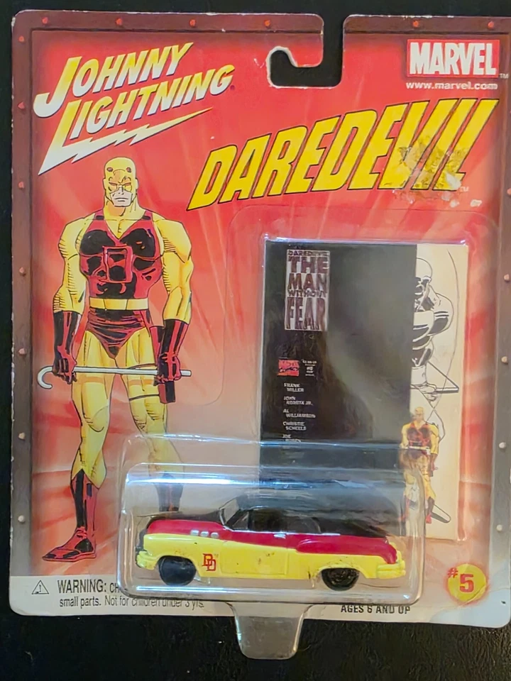 Marvel Daredevil Johnny Lightning (2002) 1950 Buick Die-Cast con cómic completo Foto 3 de 4