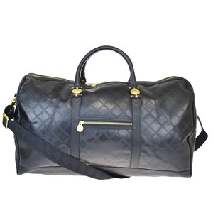Auténtico Gianni Versace 2Way Viaje Hombro Bolso de mano de cuero negro  65BQ160 | eBay