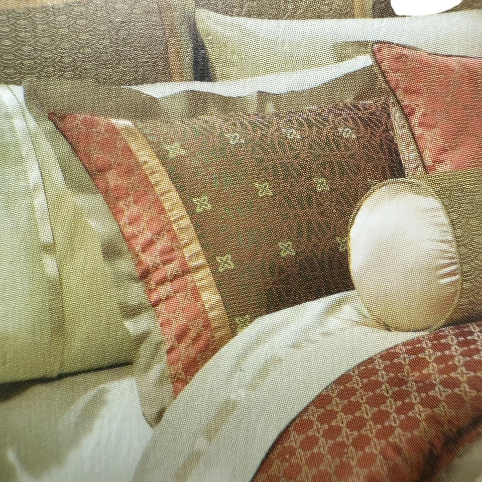 Funda de Almohada Waterford Bogden Cinabrio One Standard Sham Satén Lujo NUEVA Foto 2 de 4