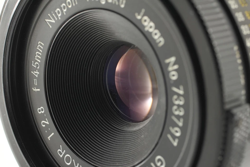 【Почти как новый】Объектив Nikon NIKKOR GN Auto 45 мм f/2.8 Non-Ai MF с крышкой из Японии 204 - Изображение 2 из 4