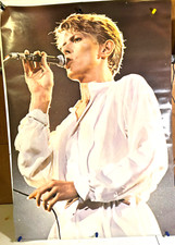 ROLLED 1981 ANABAS DAVID BOWIE ON STAGE ROCK BAND 24X34 POSTER AA010 P7