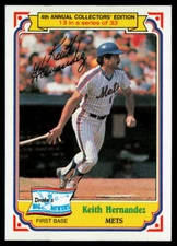 1984 Topps Drake's Big Hitters #13 Keith Hernandez NM or Better