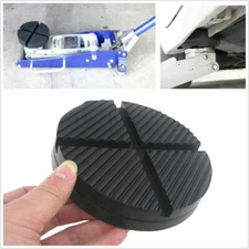 1xCross Slotted Frame Rail Floor Jack Disk Rubber Pad Adapter For Pinch Weldside