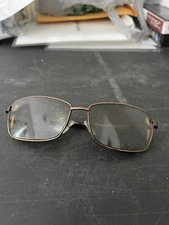 Caribbean Sun Glasses CS061M Brown Metal Sunglasses Frame Only Lenses Damaged
