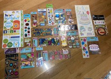 big Scrapbooking stickers lot Birthday theme