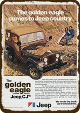 1977 Jeep Golden Eagle Cj-5 Cj-7 Vintage-edge Decorative Replica Metal Sign