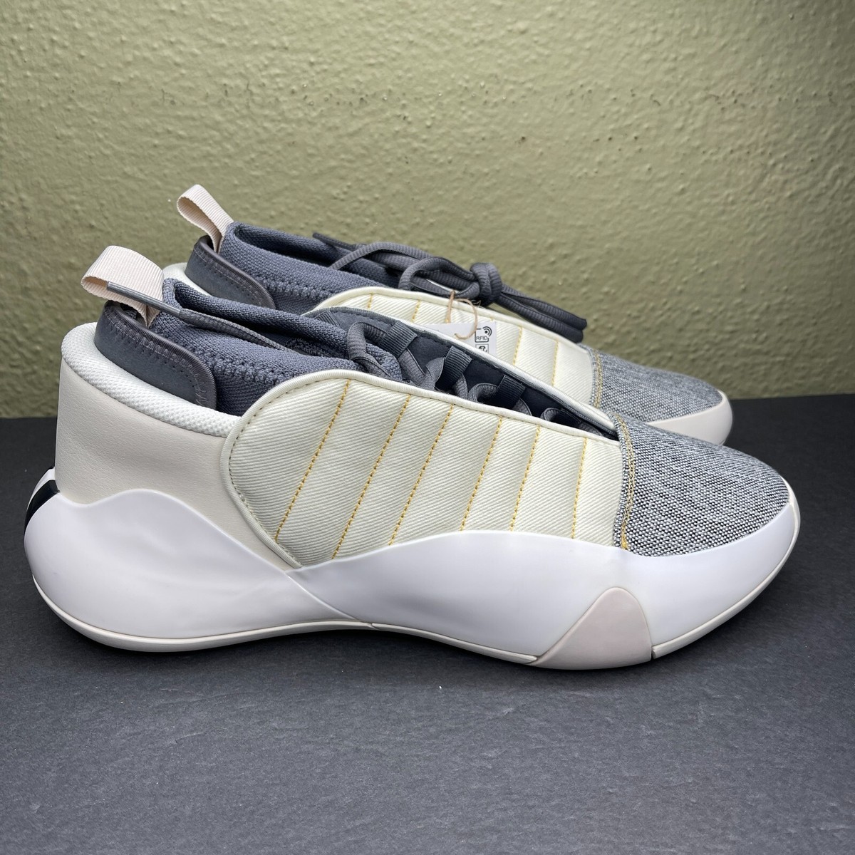 Adidas Harden Vol. 7 Denim Sz 11 IF5619 White Cream Carbon