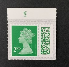 MACHIN 2022 2nd Class Holly Green M22L MAIL Cylinder Tab ex Counter Sheet