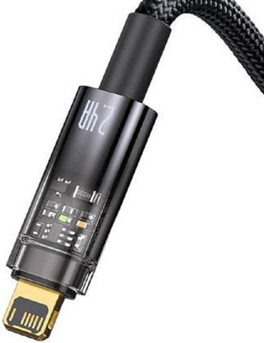 Baseus 2 m USB naar Lightning-kabel, 2,4 A (zwart) CATS000501 - Afbeelding 3 van 3