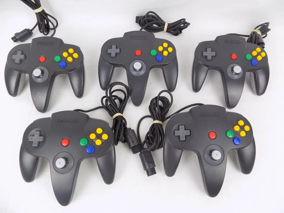 Genuine Original Nintendo Black/Grey 64 N64 Controller 9/10 Joystick - TESTED! - Image 3 of 3