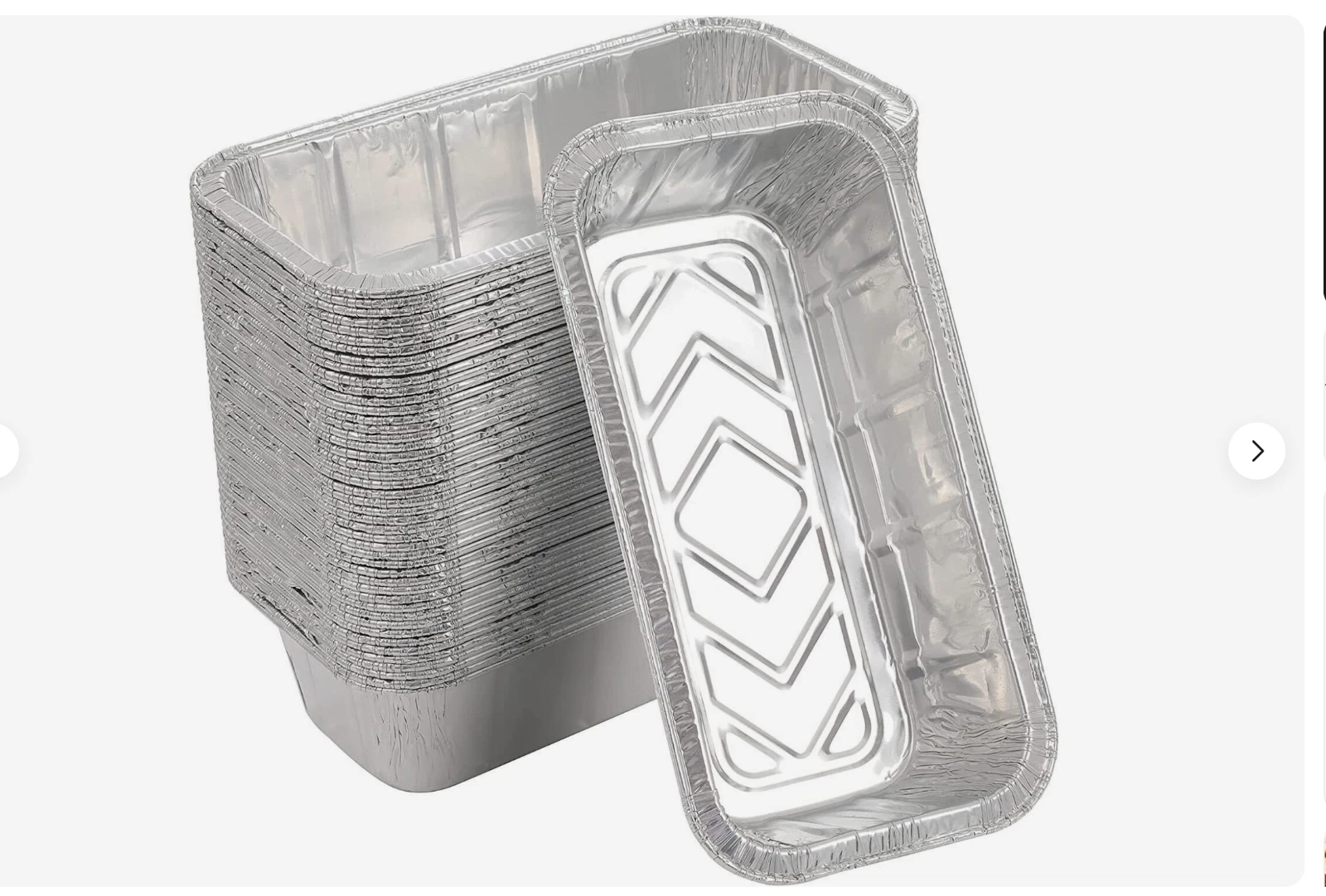 125 ct Aluminum 5Lb Loaf Foil Pan bread 1/3 Size Deep disposable tin container
