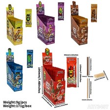 15-Pack Mixed Fruit Cigar Wraps 110mm - Slow Burn, Resealable Bag, 5-Flavor