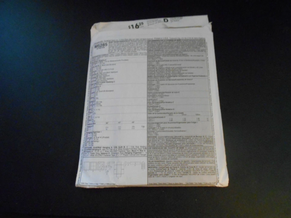 McCall's Home Decorating M5285 Baby Room Essentials Crib Bumpers Bed Skirt Etc - Image 2 of 2