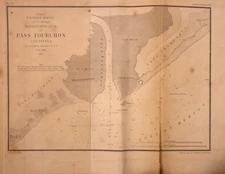 1854 Nautical Chart - LOUISIANA COAST - PASS FOURCHON ~ (9x12)-#05
