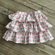 Janie and Jack Yorkshire Princess Ruffle Floral Skirt Size 4 EUC