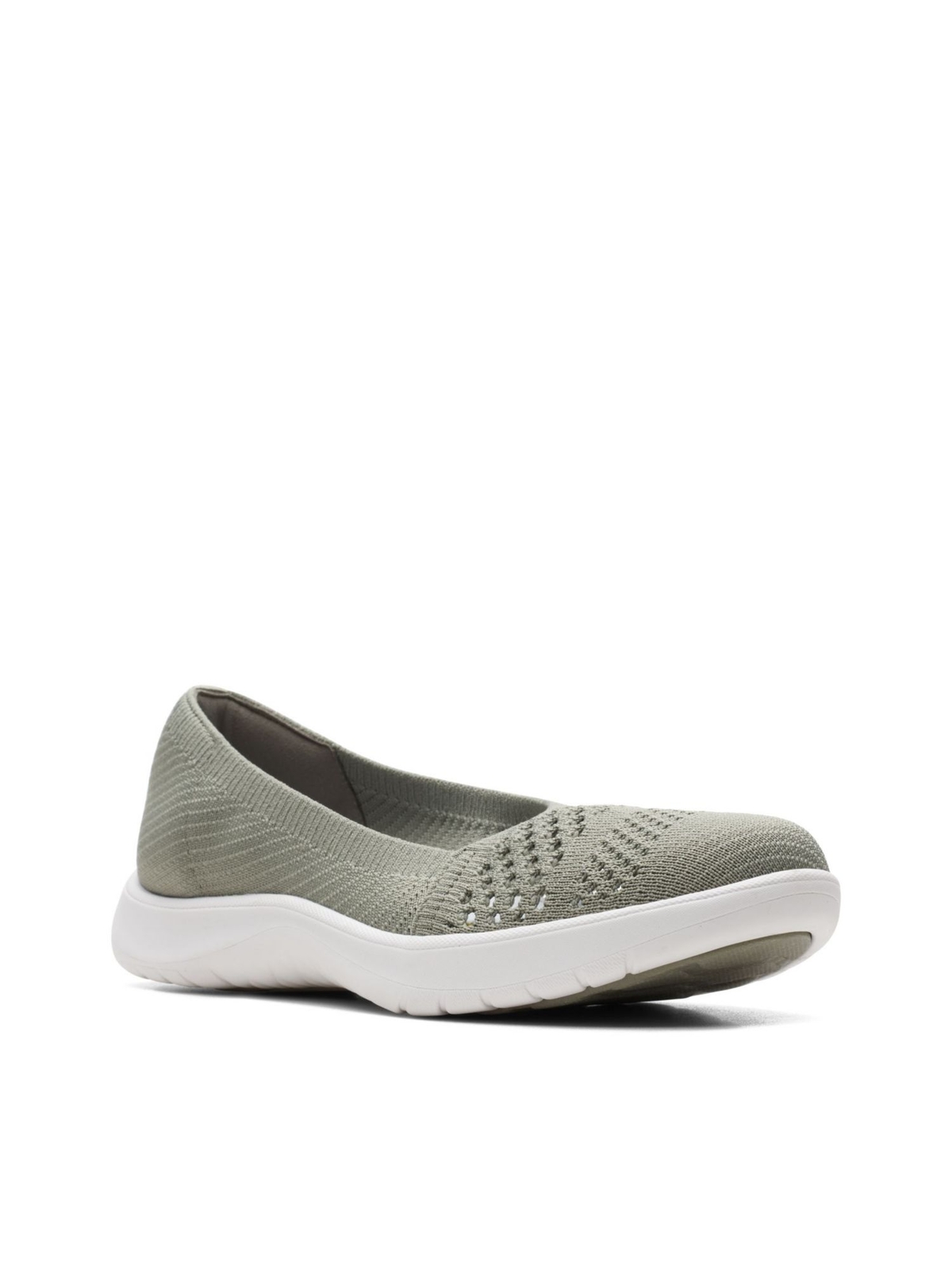 CLOUD STEPPERS ОТ CLARKS Женские зеленые туфли на плоской подошве Adella Moon на танкетке 6,5 М