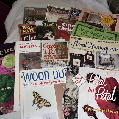 I4 Various Craft Books Leaflets Patterns Magazines Lot All Kinds Of Craft Ideas