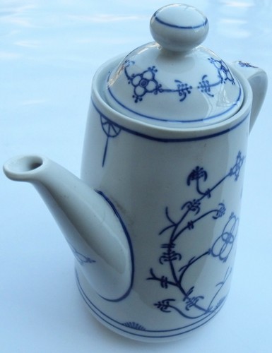 Kaffee Kanne DDR Kaffeekanne Jäger Eisenberg Blau Saks Strohblume Indisch Blau - Bild 4 von 9