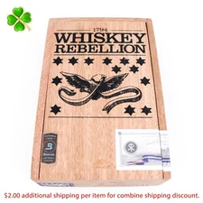 Whiskey Rebellion WR 1794 Pennsatucky Empty Wood Cigar Box 7" x 4.5" x 2"