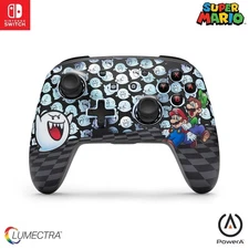 PowerA Enhanced Wireless Controller for Switch w/ Lumectra Mario Peek-A-Boo New