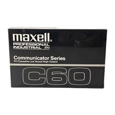 Maxell C60 Communicator Series Professional Industrial Cassette Tapes NEW