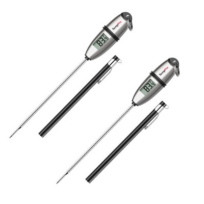 TP02S (2 Pack) Digital Food Thermometer for Cooking Bread Baking Sourdough Li...