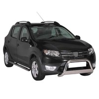 FrontbüGel FrontschutzbüGel FüR Sandero Stepway 2012-2016 ø63Mm Stahl Silber