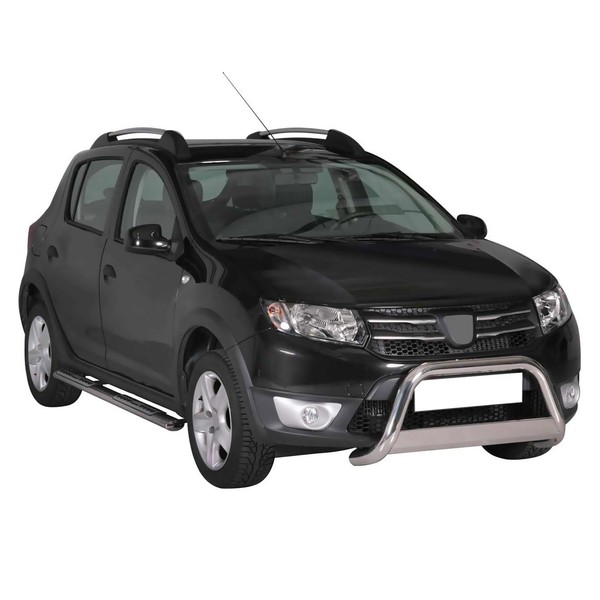 FrontbüGel FrontschutzbüGel FüR Sandero Stepway 2012-2016 ø63Mm Stahl Silber-image