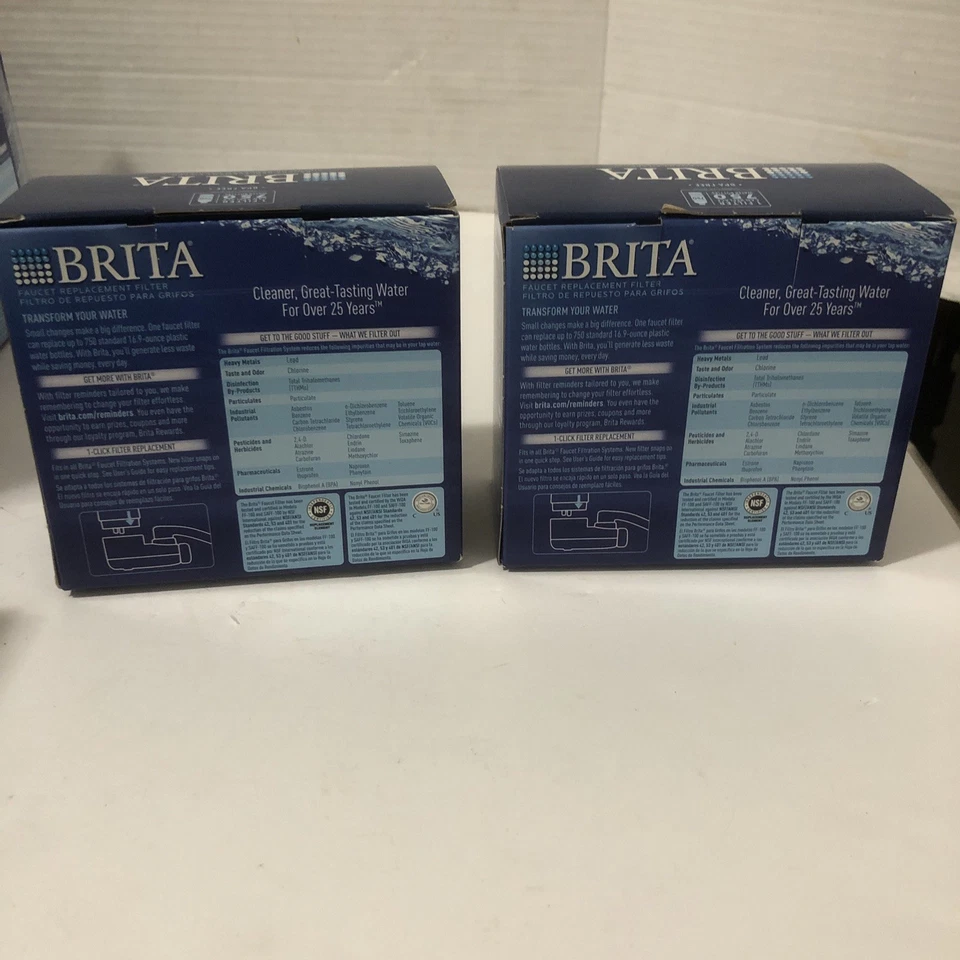 BRITA Faucet Replacement Filter CHROME - 2 Packs X 2 = 4 Filters. New - Image 2 of 4