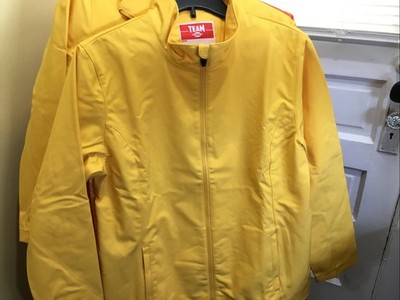 Team 365 Ladies Leader Soft Shell Jacket TT80  xL 16  NWOT Bright Yellow