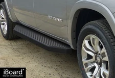 APS Stain Black 6in Side Step Bar Fit 09-18 Dodge Ram 1500 2500 3500 Crew Cab
