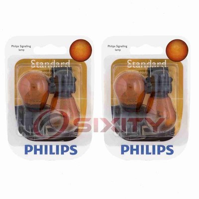 2 pc Philips Front Inner Turn Signal Light Bulbs for Ford C-Max Transit xy