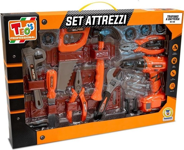 Gadget - Teorema: Teo's - Set Meccanico Trapano A Batteria - Window Box -D- Teor-image