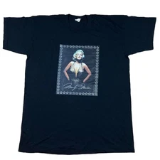 Marlyn Monroe Screen Stars XL T shirt Single Stitch Black Graphic 90s Oversized