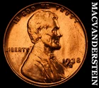 1938-S Lincoln Wheat Cent- Red- Choice Gem Brilliant Uncirculated Luster #J1171