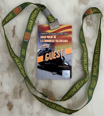 Marc Marquez 4th MotoGP Title 2017 Valencia Moto Grand Prix Pass Lanyard