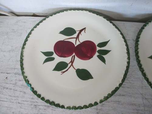 Juego de 2 platos de cena Blue Ridge Pottery 9-3/8" “Quaker Apple” - LEER DESCRIPCIÓN - Imagen 2 de 9