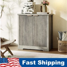 Buffet Sideboard Cabinet w/ Storage,2/4 Doors & Adjustable Shelf Wood Coffee Bar