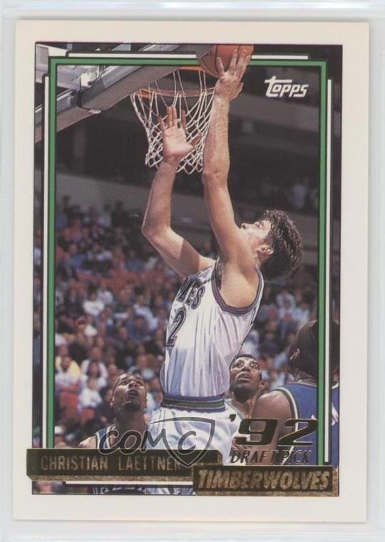 1992-93 Topps Gold Christian Laettner #334 Rookie RC et0