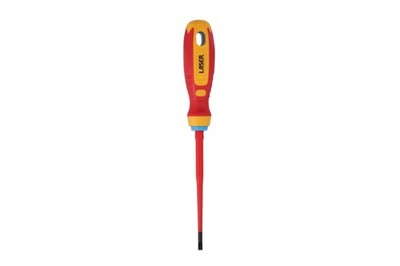 Laser Tools Flat Insulated Screwdriver 4.0 x 100mm 8452