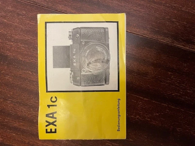 EXA 1c schwarz - analoge Spiegelreflexkamera; TESSAR CARL ZEISS JENA mit Tasche - Bild 4 von 4